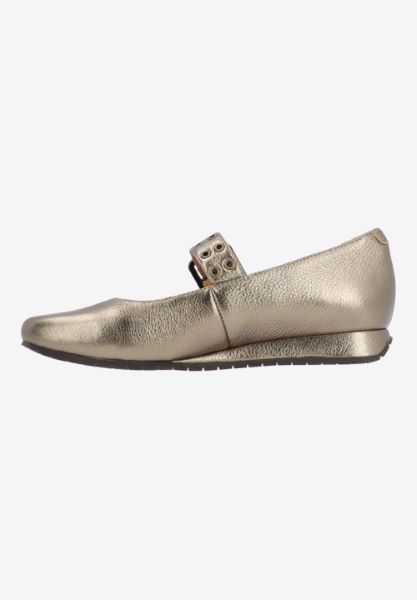 L'amour Des Pieds NEW ARRIVALS Tanzy HEMATITE METALLIC LAMBA