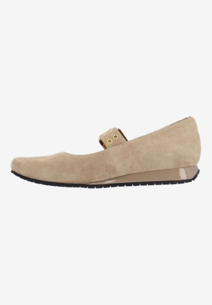 L'amour Des Pieds NEW ARRIVALS Tanzy TAUPE KIDSUEDE/PATENT