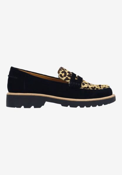 L'amour Des Pieds NEW ARRIVALS Yolandi BLACK/BROWN SUEDE/HAIR-ON