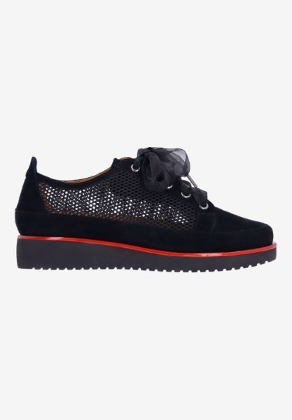 L'amour Des Pieds NEW ARRIVALS Zafira BLACK KIDSUEDE/MESH