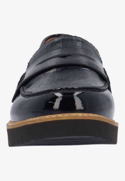 L'amour Des Pieds NEW ARRIVALS Zyra BLACK CRINKLE PATENT