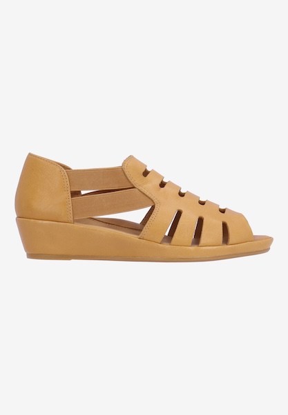 L'amour Des Pieds PACKABLE TRAVEL Bayla LIONESS BURNISHED LAMBA