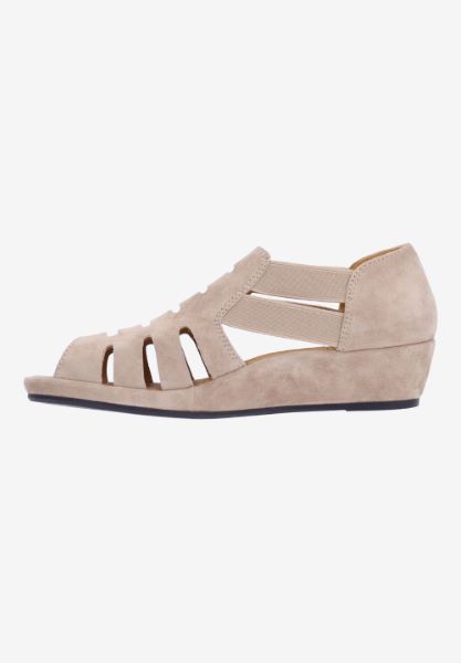 L'amour Des Pieds PACKABLE TRAVEL Bayla TAUPE KIDSUEDE