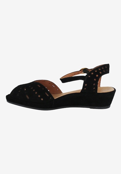 L'amour Des Pieds PACKABLE TRAVEL Brenn Black Suede
