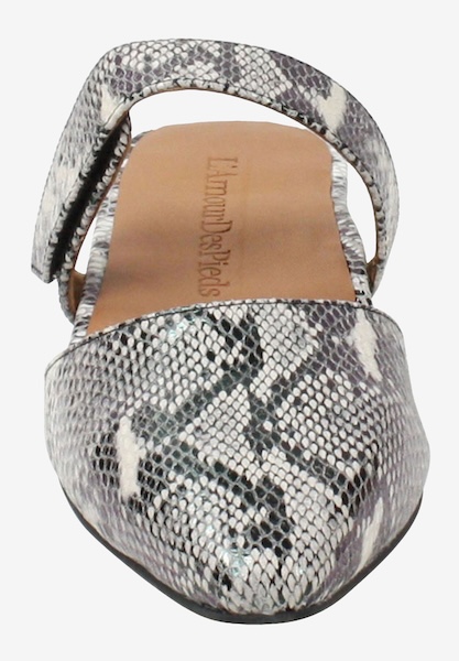 L'amour Des Pieds SALE Baruk Black/White Reptile Print