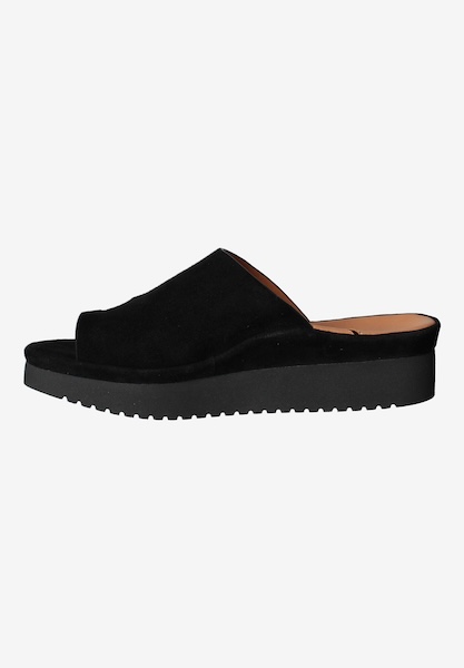 L'amour Des Pieds SANDALS AND SLIDES Ahlina Black Kidsuede