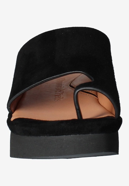 L'amour Des Pieds SANDALS AND SLIDES Ahlina Black Kidsuede