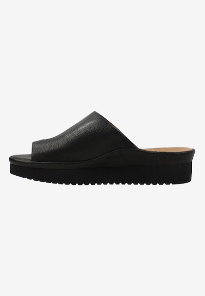 L'amour Des Pieds SANDALS AND SLIDES Ahlina Black Lamba