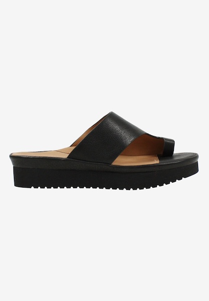 L'amour Des Pieds SANDALS AND SLIDES Ahlina Black Lamba