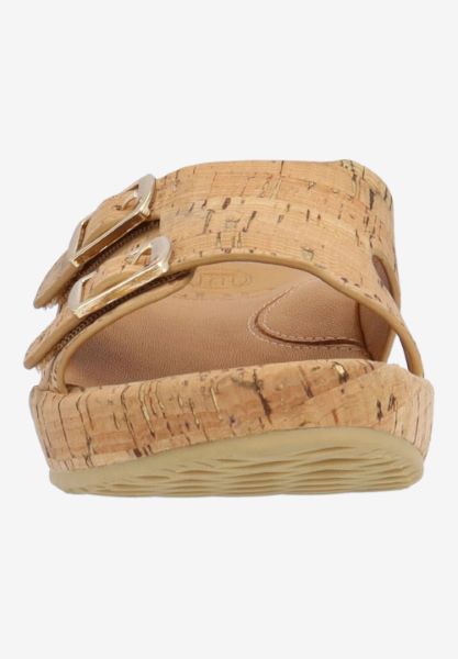 L'amour Des Pieds SANDALS AND SLIDES Careena NATURAL/GOLD CORK