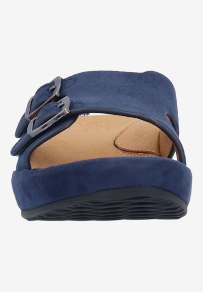L'amour Des Pieds SANDALS AND SLIDES Careena NAVY KIDSUEDE
