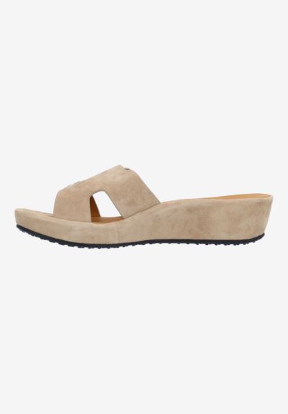 L'amour Des Pieds SANDALS AND SLIDES Careena TAUPE KIDSUEDE