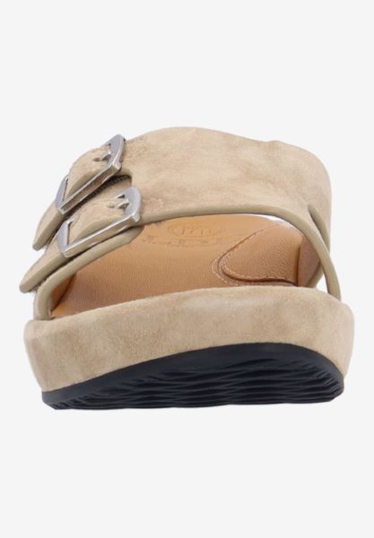 L'amour Des Pieds SANDALS AND SLIDES Careena TAUPE KIDSUEDE