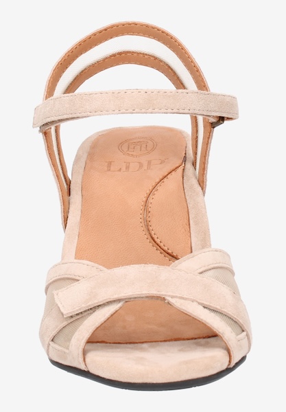 L'amour Des Pieds SANDALS AND SLIDES Mahiya TAUPE KID SUEDE/MESH