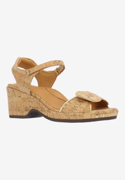 l'amour des pieds SANDALS AND SLIDES Marora NATURAL/GOLD CORK