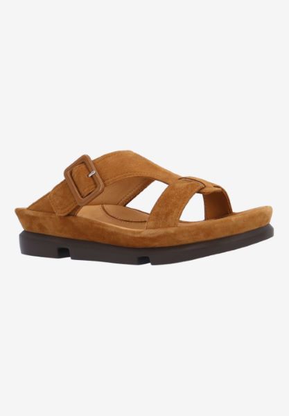 l'amour des pieds SANDALS AND SLIDES Verick COFFEE KIDSUEDE