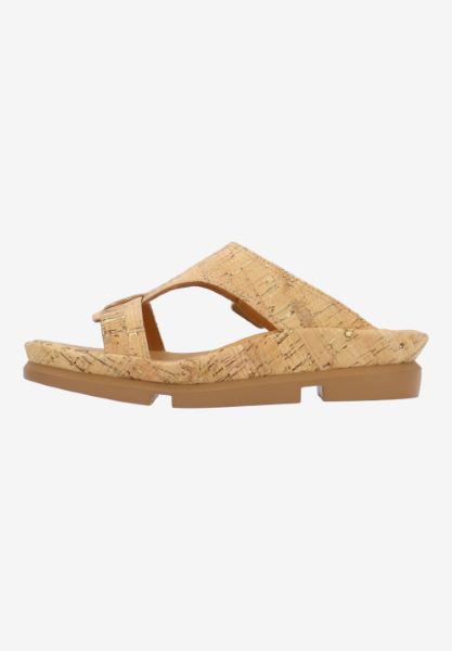 L'amour Des Pieds SANDALS AND SLIDES Verick NATURAL/GOLD CORK