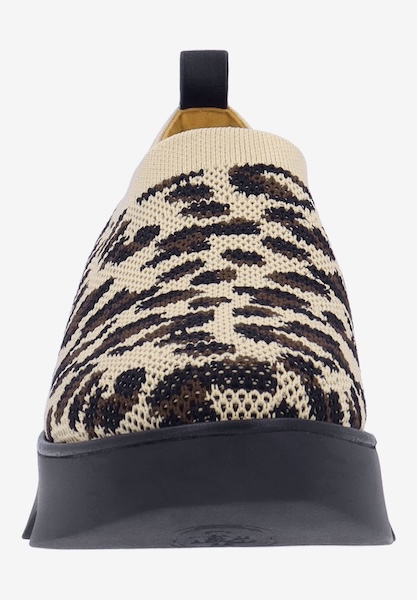 L'amour Des Pieds SNEAKERS Havanna TAN/BLACK CHEETAH STRETCH KNIT