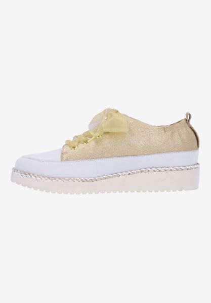 L'amour Des Pieds SNEAKERS Zaina GOLD STARDUST SUEDE/WHITE