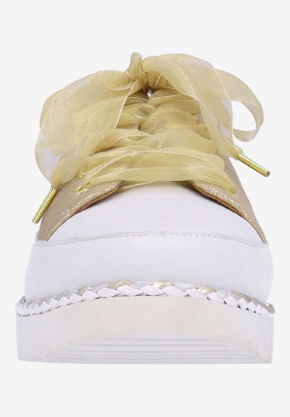 L'amour Des Pieds SNEAKERS Zaina GOLD STARDUST SUEDE/WHITE