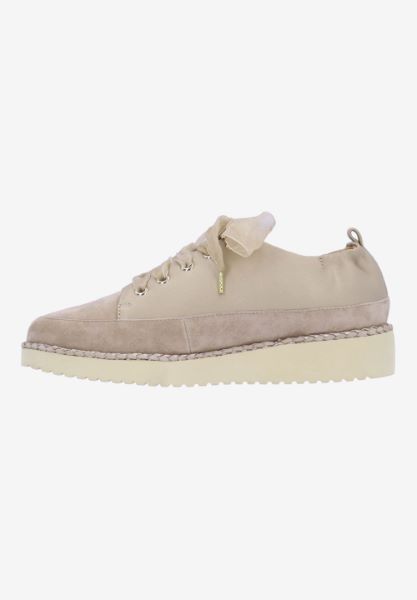 L'amour Des Pieds SNEAKERS Zaina PLATINO MET. NAPPA/TAUPE SUEDE