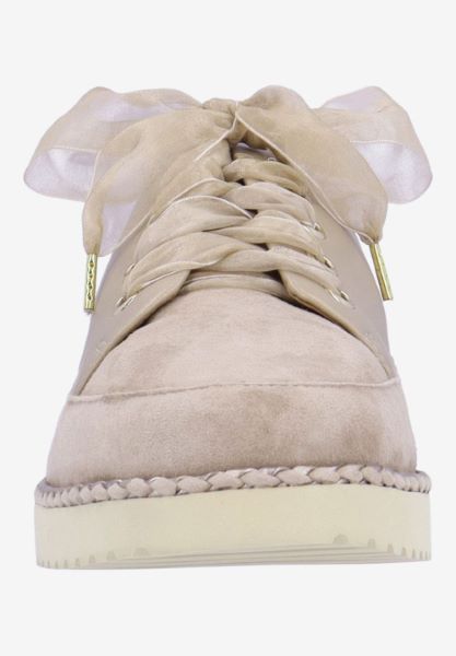 L'amour Des Pieds SNEAKERS Zaina PLATINO MET. NAPPA/TAUPE SUEDE
