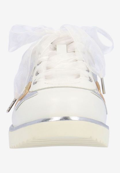 L'amour Des Pieds SNEAKERS Zeneta WHITE/SILVER/GOLD KID/MESH