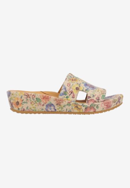L'amour Des Pieds WEDGES AND HEELS Catiana BEIGE/PASTEL MULTI FLORAL