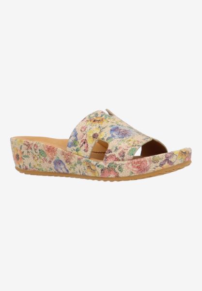 l'amour des pieds WEDGES AND HEELS Catiana BEIGE/PASTEL MULTI FLORAL