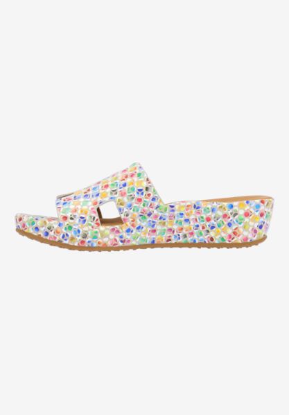 L'amour Des Pieds WEDGES AND HEELS Catiana BRIGHT MULTI PAINTBRUSH