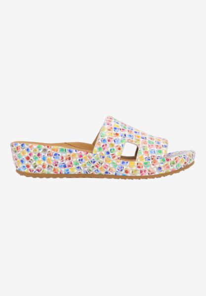 L'amour Des Pieds WEDGES AND HEELS Catiana BRIGHT MULTI PAINTBRUSH