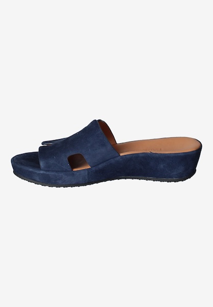 L'amour Des Pieds WEDGES AND HEELS Catiana Navy Kidsuede
