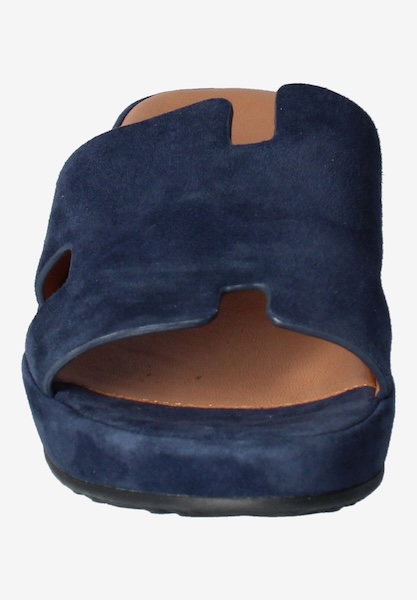 L'amour Des Pieds WEDGES AND HEELS Catiana Navy Kidsuede