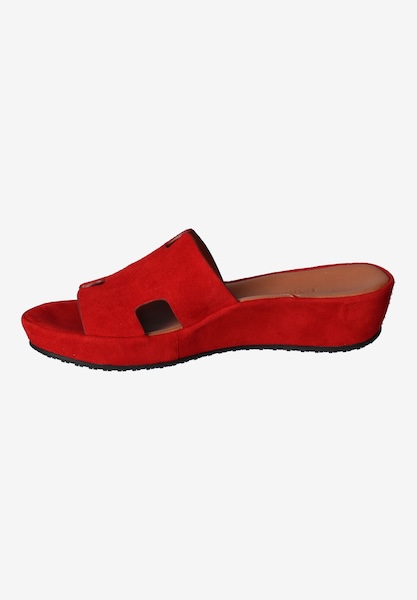 L'amour Des Pieds WEDGES AND HEELS Catiana Red Kidsuede