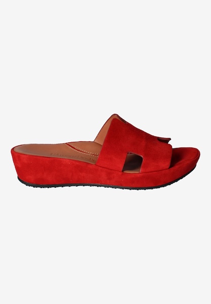 L'amour Des Pieds WEDGES AND HEELS Catiana Red Kidsuede