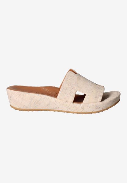 L'amour Des Pieds WEDGES AND HEELS Catiana Whitewash Cork