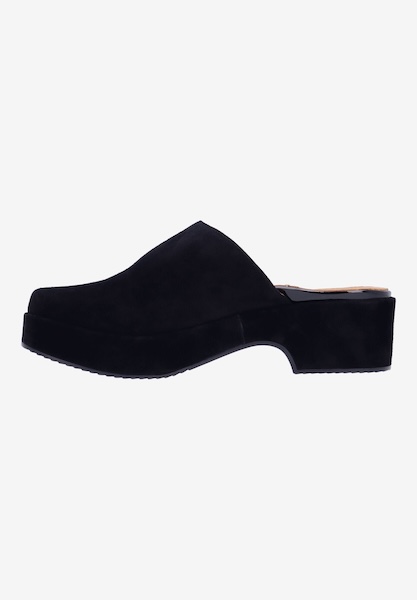 L'amour Des Pieds WEDGES AND HEELS Galana BLACK KIDSUEDE
