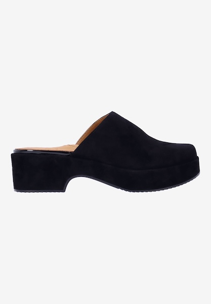 L'amour Des Pieds WEDGES AND HEELS Galana BLACK KIDSUEDE