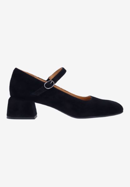 L'amour Des Pieds WEDGES AND HEELS Katriel BLACK KIDSUEDE