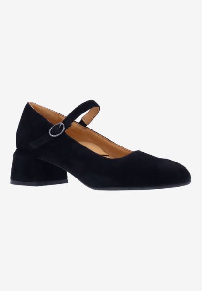 l'amour des pieds WEDGES AND HEELS Katriel BLACK KIDSUEDE