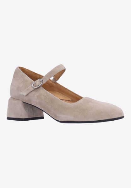 l'amour des pieds WEDGES AND HEELS Katriel TAUPE KIDSUEDE
