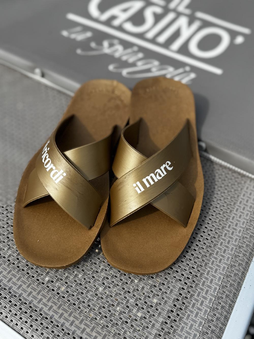 Lanapo Ciabatta Gomma Bronzo