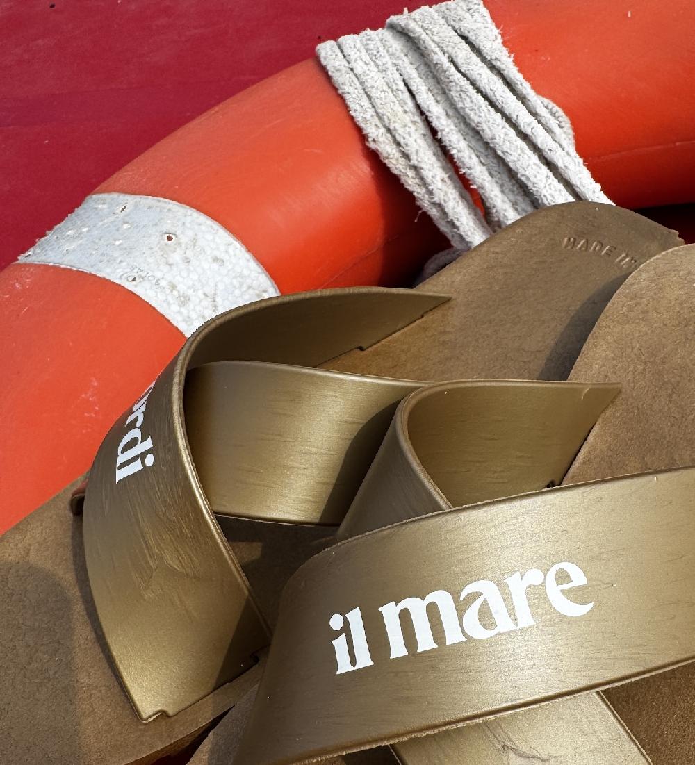 Lanapo Ciabatta Gomma Bronzo