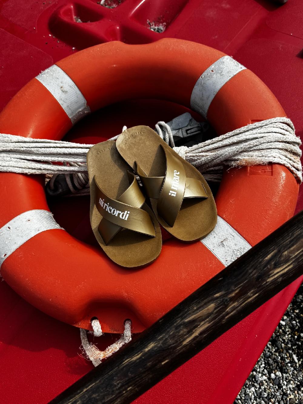 lanapo Ciabatta gomma Bronzo