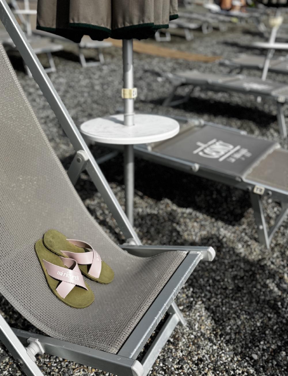 Lanapo Ciabatta Gomma Verde Rosa