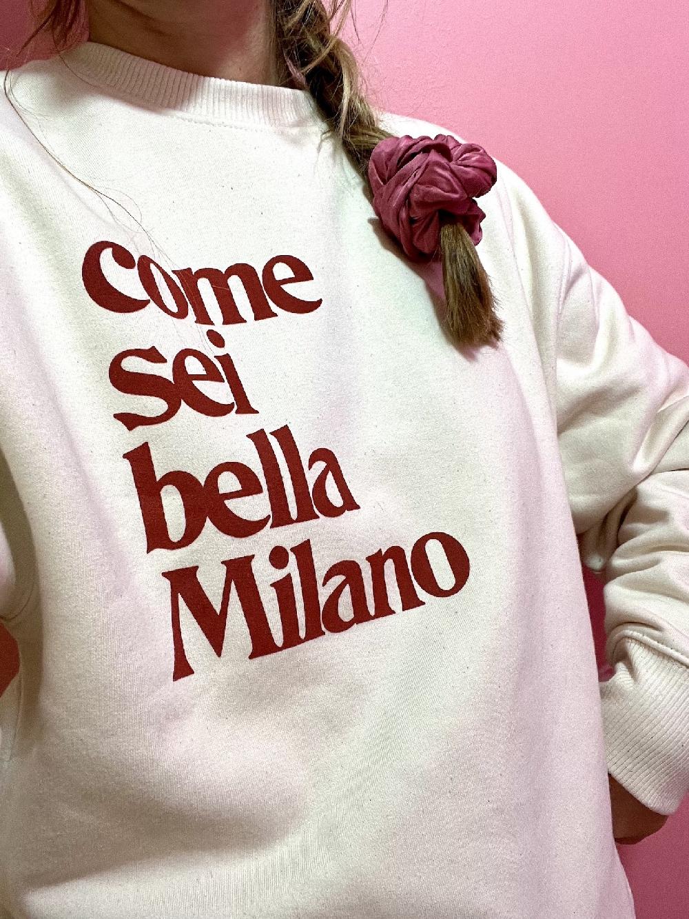 Lanapo Come Sei Bella Milano Felpa