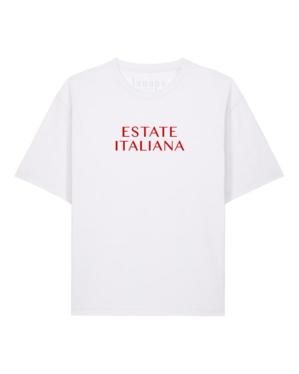 lanapo Estate italiana tshirt bianca