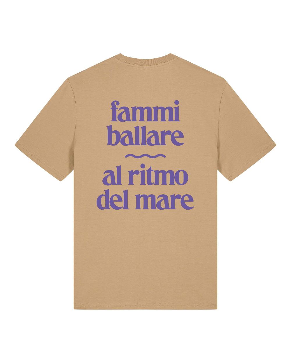 Lanapo Fammi Ballare Tshirt Caramello / Viola