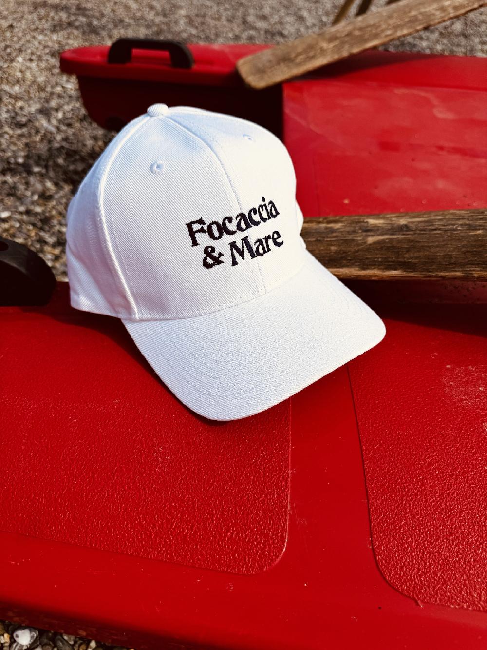 lanapo focaccia e mare cappello Bianco