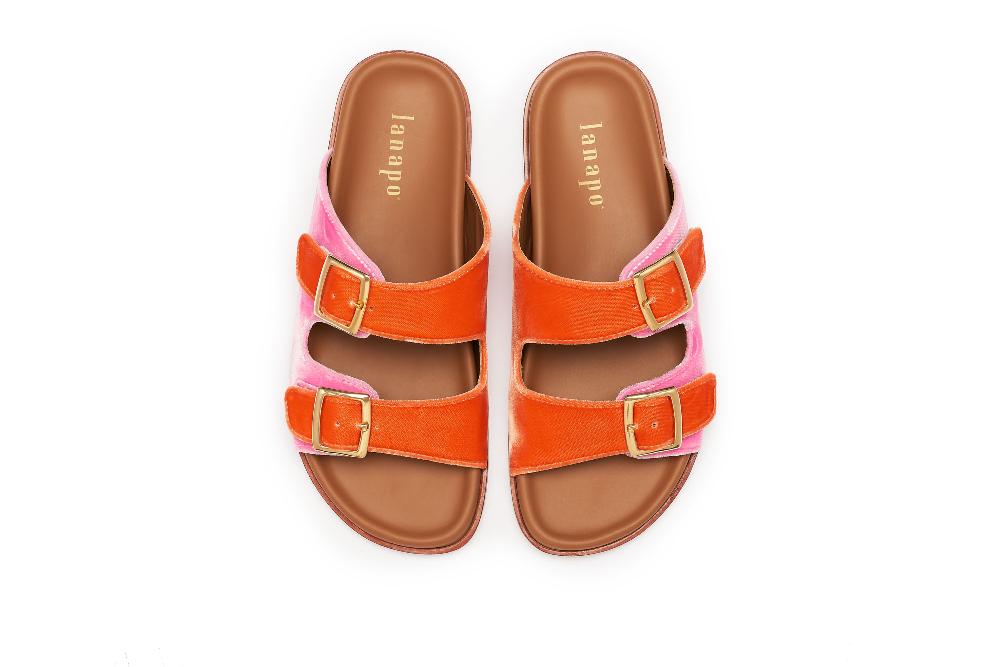 Lanapo Follonica Velvet Arancio/Pink